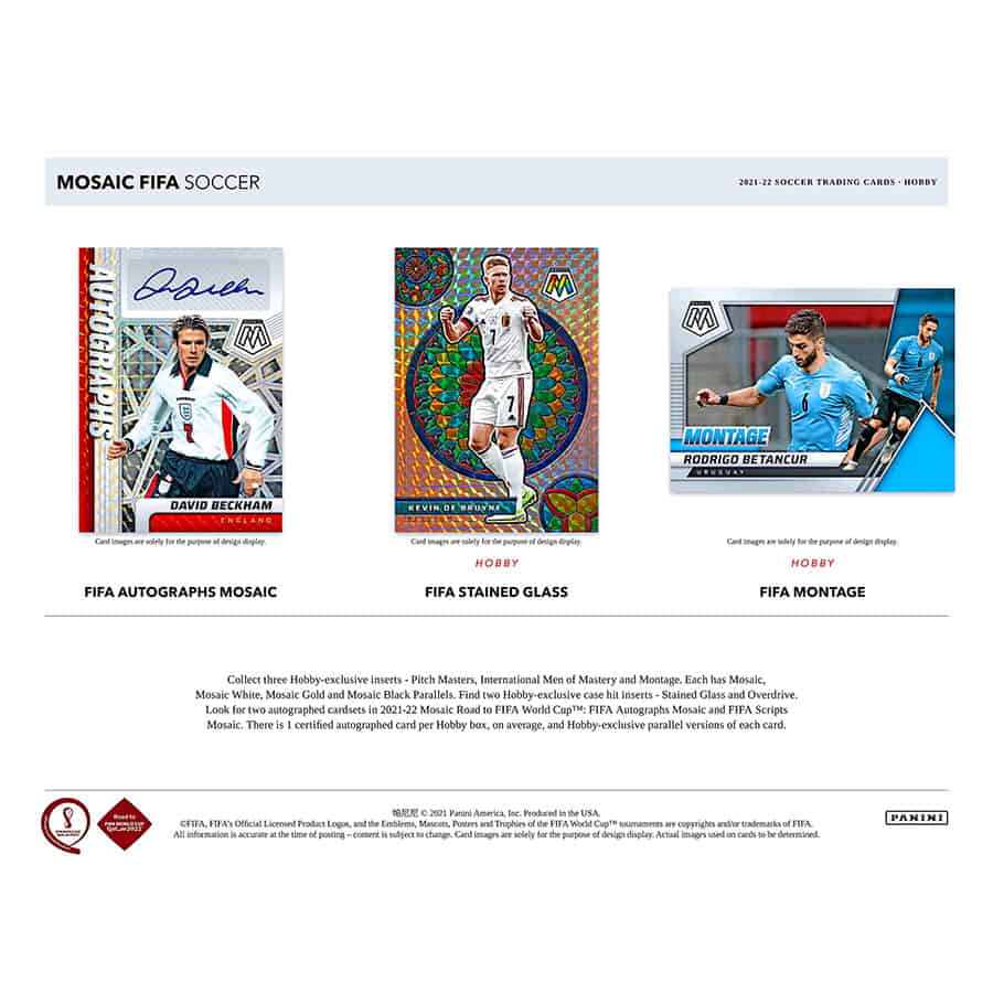 21-22 Panini Mosaic (FIFA) Road to World Cup Soccer Hobby 99273