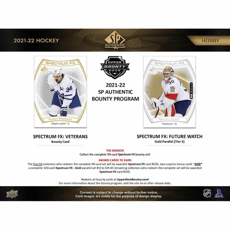 21-22 Upper Deck SP Authentic Hockey Hobby