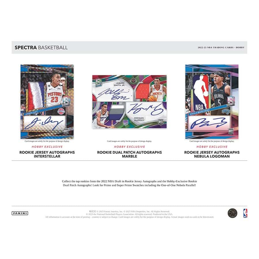 直筆サイン 2022-23 Panini Spectra ステファン・カリー 2022-23 Panini Spectra Basketball Checklist, Set Details, Boxes
