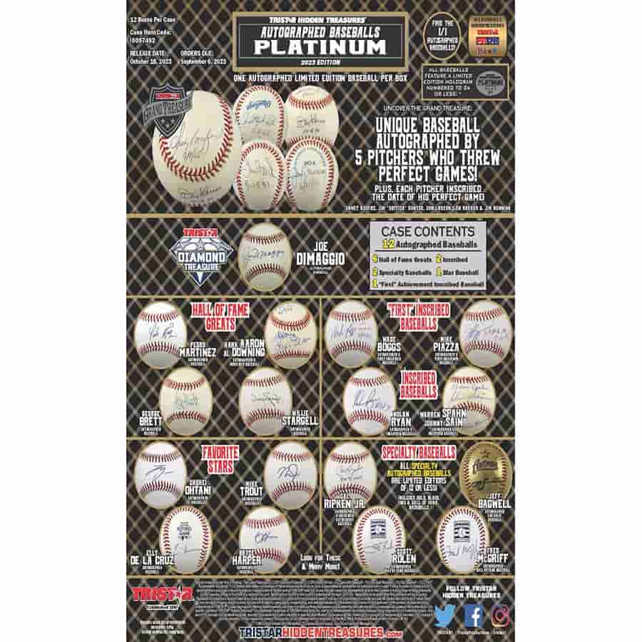 2023 Tristar Hidden Treasures Autographed Baseballs Platinum