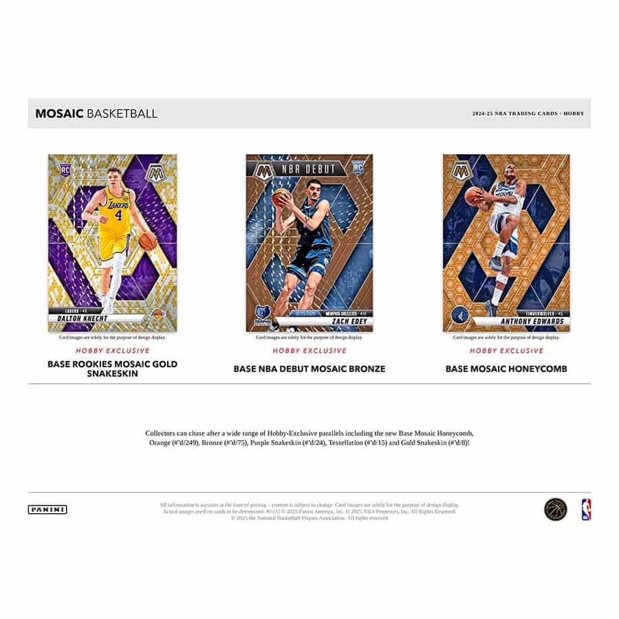 24-25 Panini Mosaic Basketball Hobby 17972