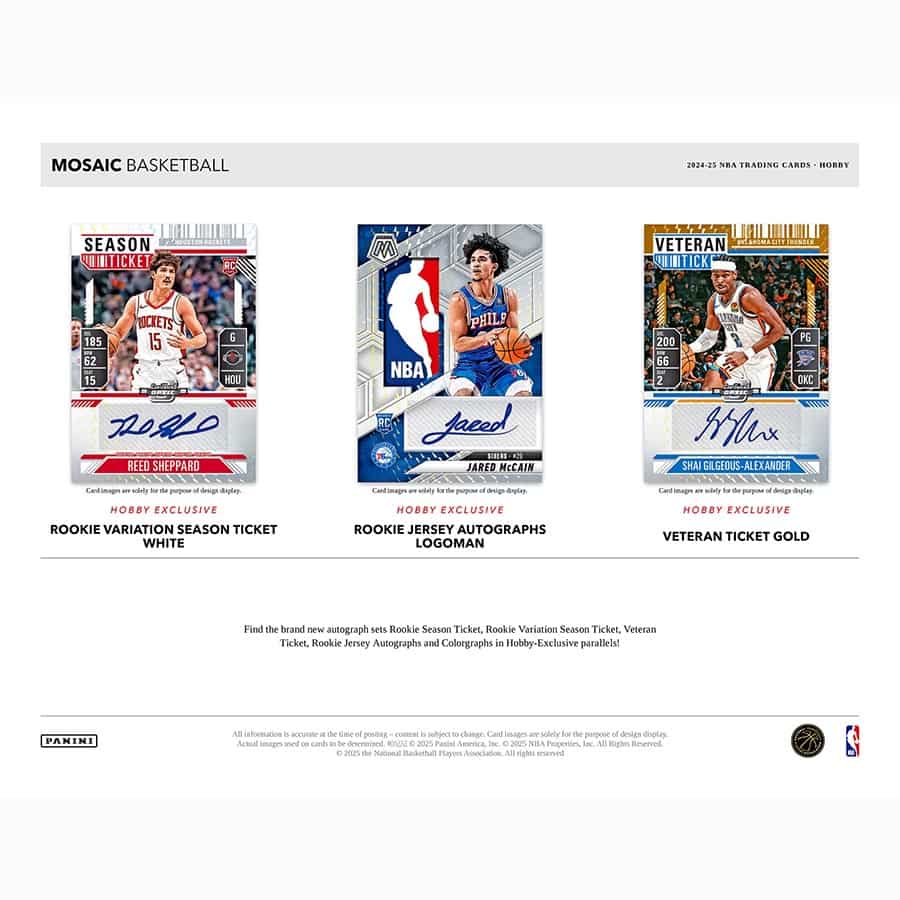 24-25 Panini Mosaic Basketball Hobby 17972
