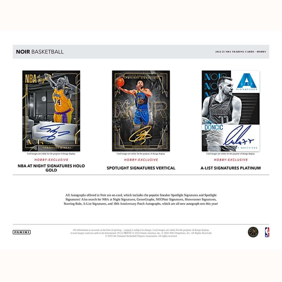24-25 Panini Noir Basketball Hobby 18110