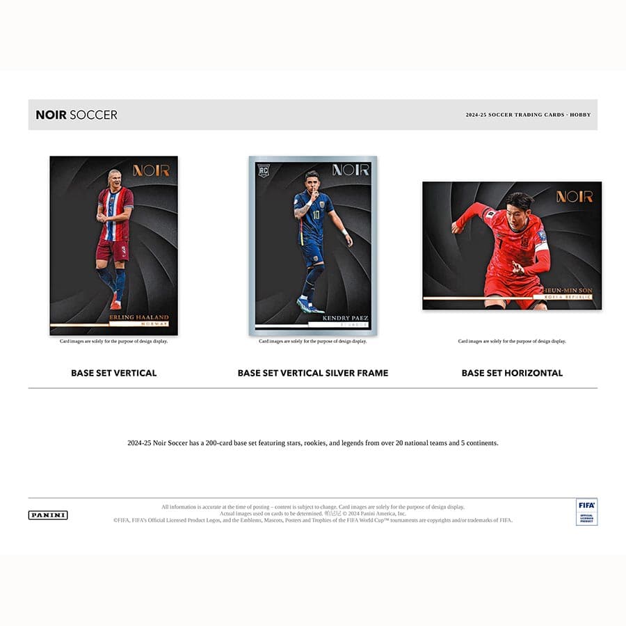 24-25 Panini Noir Soccer Hobby 16318