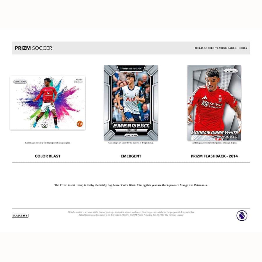 24-25 Panini Prizm English Premier League Soccer Hobby 16325