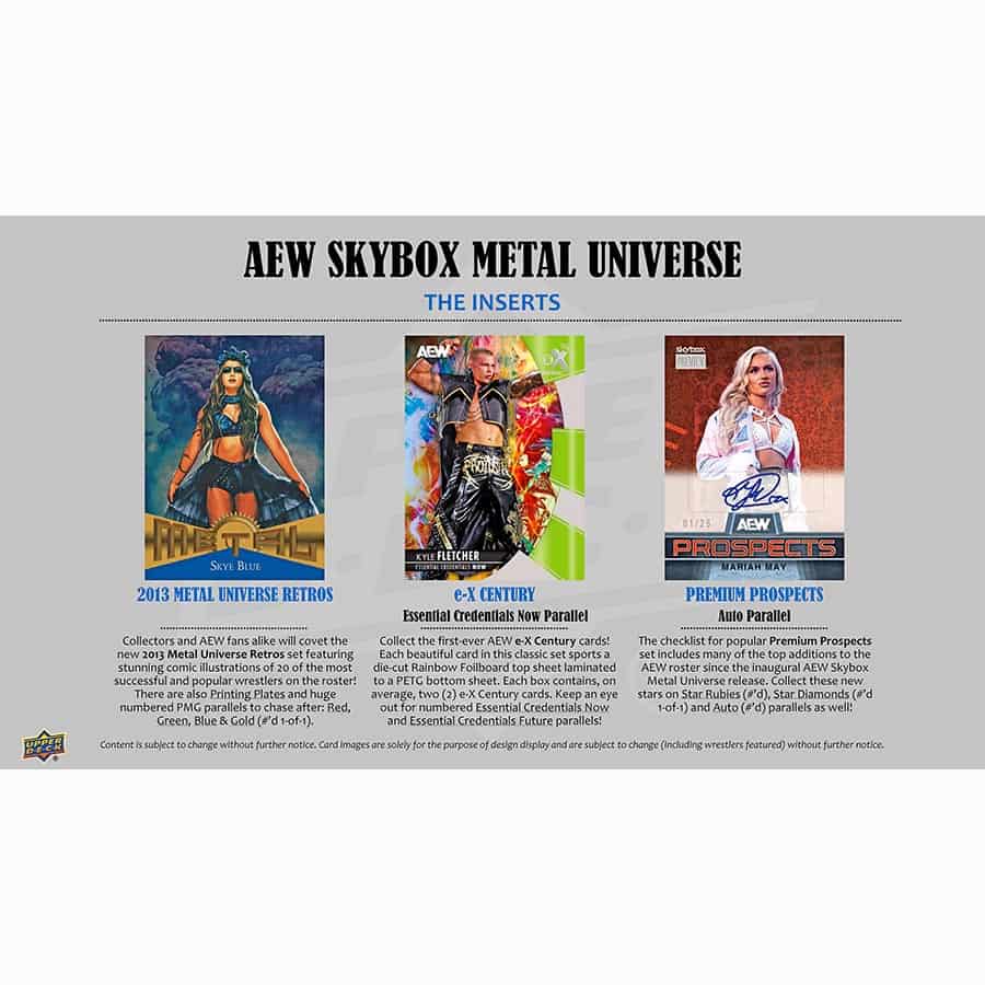 2025 AEW UD Skybox Metal Universe, Hologram Purple Fx 099/199 #42 In A