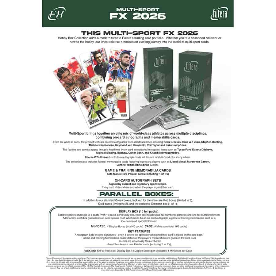 2026 Futera Multi-Sport FX Series 1 Hobby