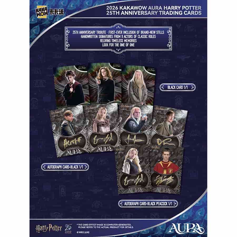 2026 Kakawow Aura Harry Potter 25th Anniversary Trading Cards - Hobby