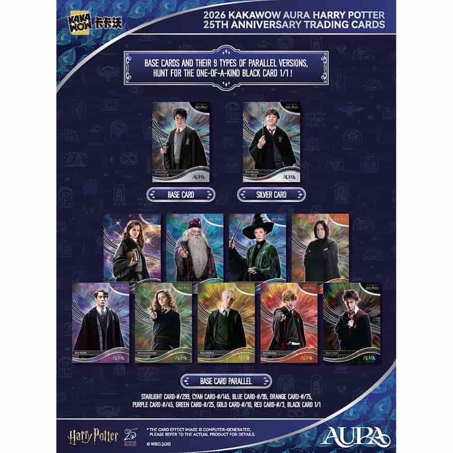 2026 Kakawow Aura Harry Potter 25th Anniversary Trading Cards - Hobby
