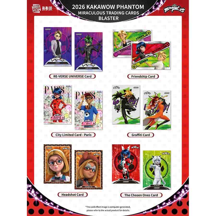 2026 Kakawow Phantom Miraculous Trading Cards Blaster