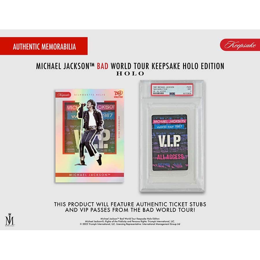 2026 Michael Jackson Bad World Tour Keepsake HOLO Breakers Edition