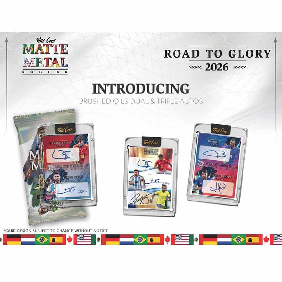2026 Wild Card Matte Metal Soccer Road to Glory Hobby