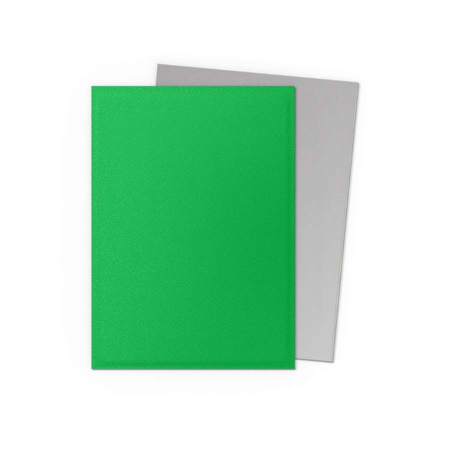 Dragon Shield 50枚入 イエロー スリーブ 未開封 メルカリ便 DRAGON SHIELD SLEEVES: MATTE DUAL: APPLE GREEN AND SILVER (100CT)
