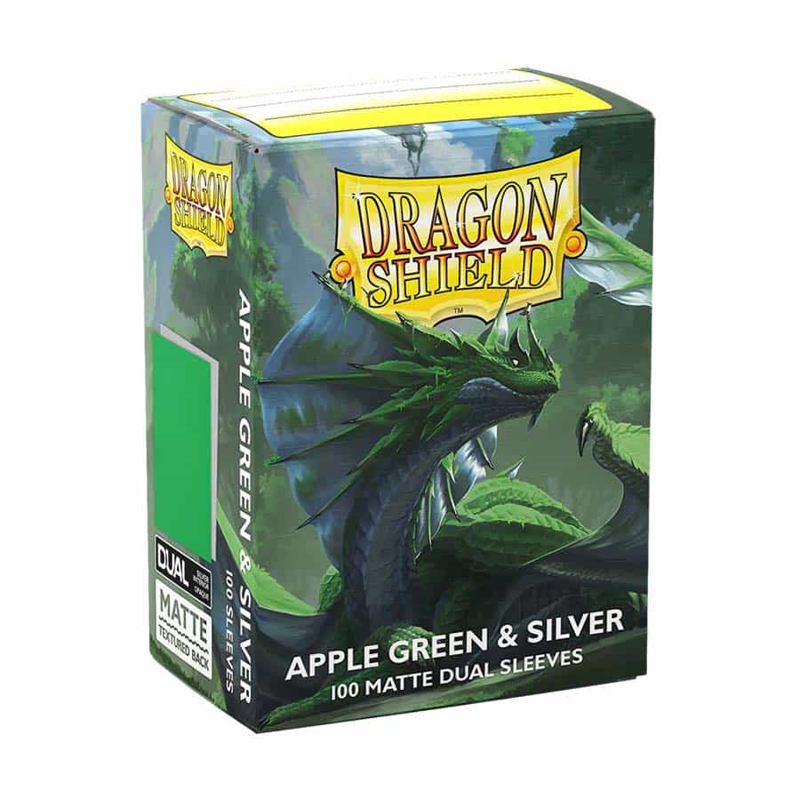 DRAGON SHIELD SLEEVES: MATTE DUAL: YELLOW AND SILVER (100CT)
