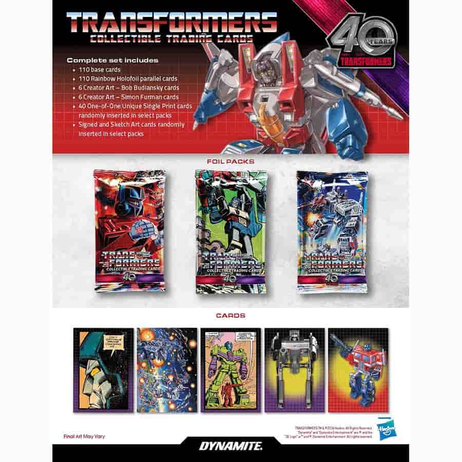 2024 Transformers 40th Anniversary Collector's Trading Cards Box