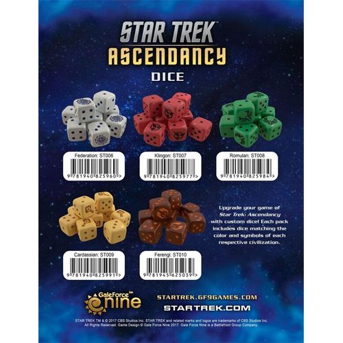 klingon dice Pack Star Trek ascendancy 
