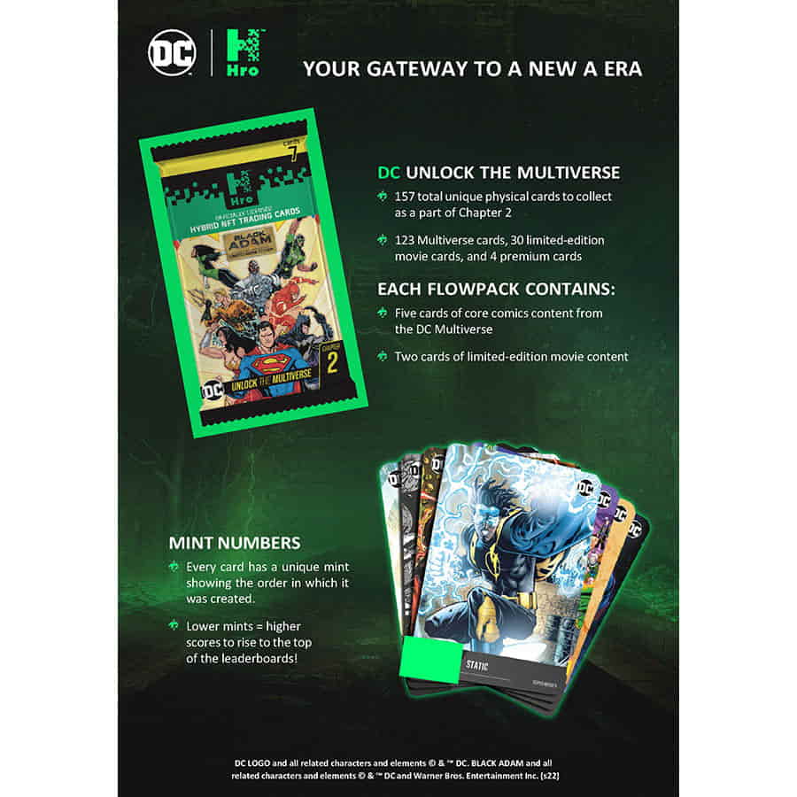 DC’s Black 2024 Adam Hro Hybrid NFT Trading Card Box