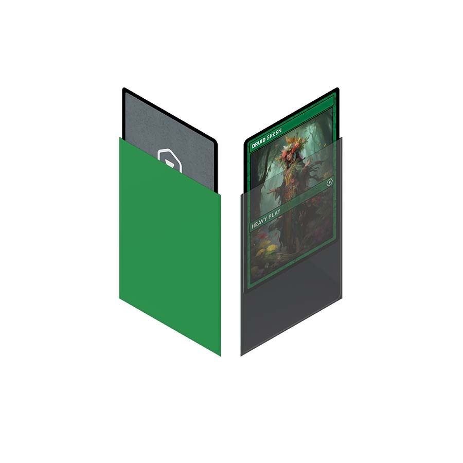 HEAVY PLAY: SPIKE SLEEVES: DRUID GREEN (100CT)