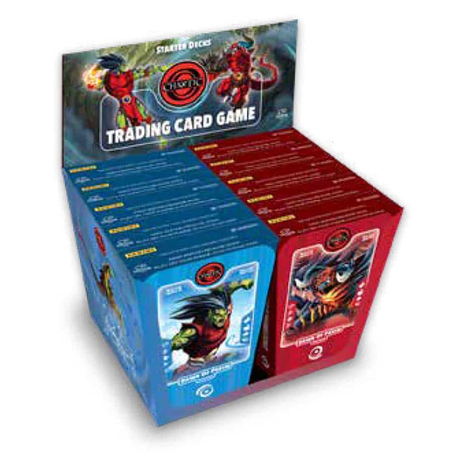 chaotic booster box TCG: DAWN OF PERIM: SECRETS DECODED COUNT GOODS (18CT DISPLAY) Kharall warriors Chaotic Booster Box Chaotic TCG: