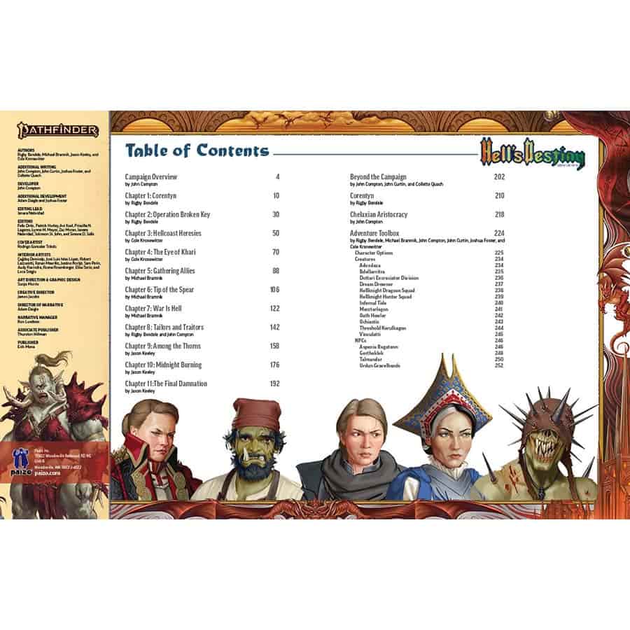 PATHFINDER RPG (2E): ADVENTURE PATH: HELL'S DESTINY (SPECIAL EDITION)