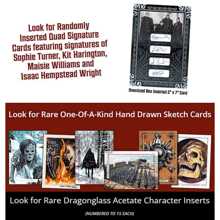 2025 Game Of Thrones the Great Houses Trading Cards