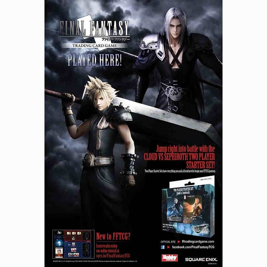 FFTCG Final Fantasy Trading Card Game Two Player Starter Deck Cloud vs Sephiroth 