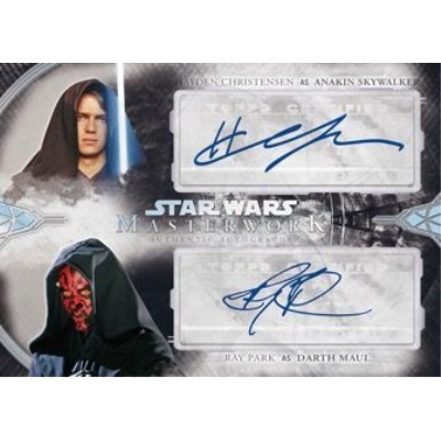 50%OFF! バラ売り 1 star Boxes, Info, wars master Set Autographs