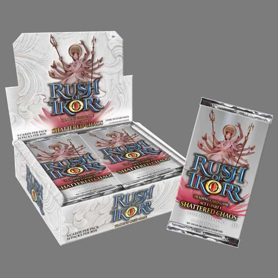 rush of ikorr booster box Rush of Ikorr Trading Card Game Act Part 1: Shattered Chaos Booster Pack