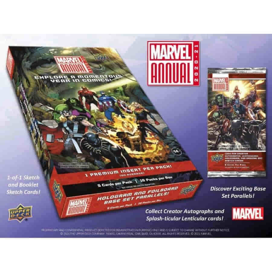UPPER D·E·C·K MARVEL ANNUAL 新品未開封5パック 2021-22 Upper Deck