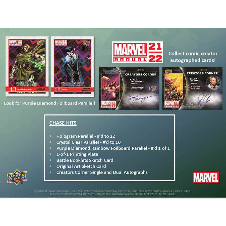 21-22 Upper Deck Marvel Annual Hobby