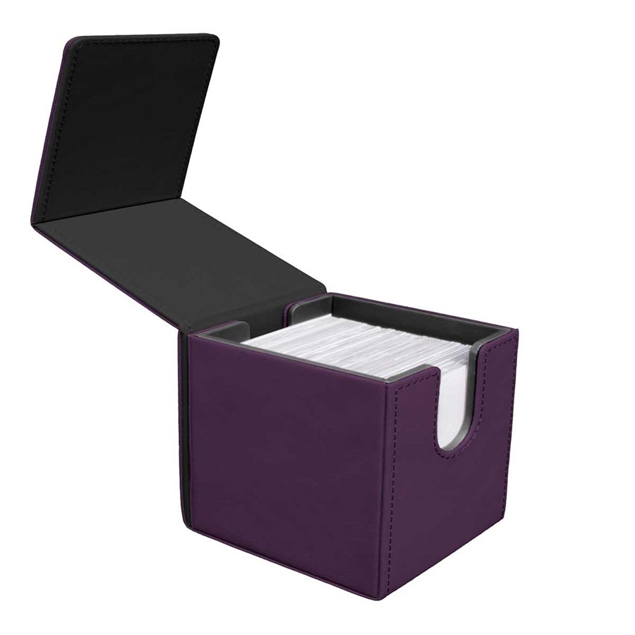 ULTRA PRO: VIVID ALCOVE FLIP DECK BOX: MIDNIGHT PLUM