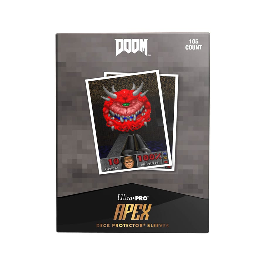 ULTRA PRO: DOOM (CLASSIC): CACODEMON 105CT APEX DECK PROTECTOR