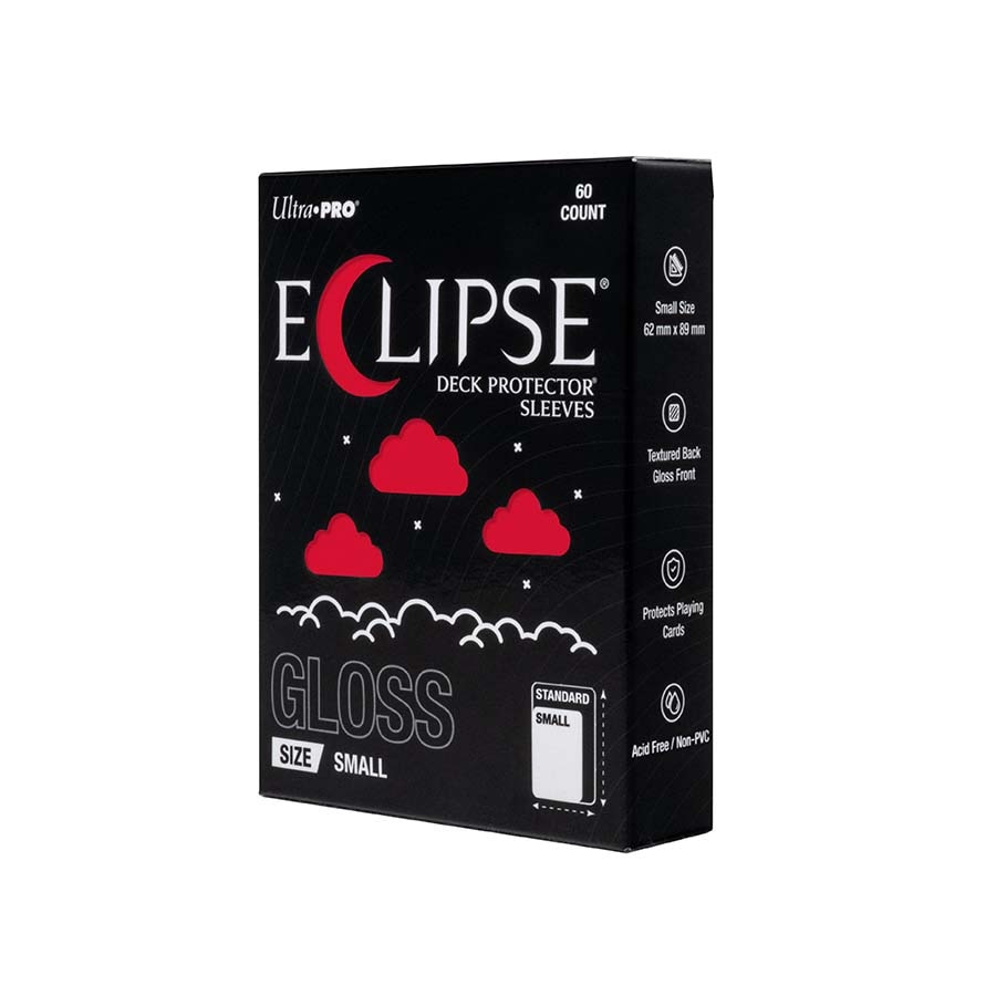 ULTRA PRO: ECLIPSE GLOSS: SMALL DECK PROTECTOR SLEEVES: APPLE RED (60CT)
