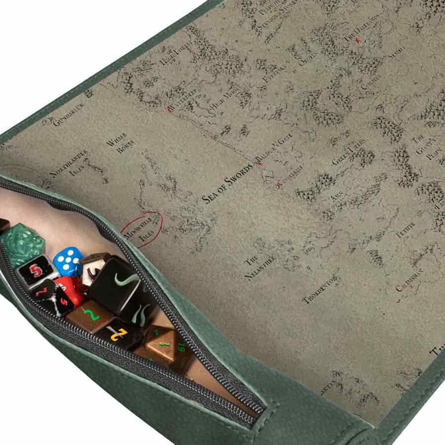 DUNGEONS AND DRAGONS: ARTIFACTS ACROSS ETERNITIES: DRIZZT AND THE FORGOTTEN  REALMS PREMIUM DICE SCROLL MAP