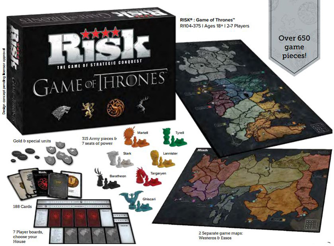 USAopoly Risk Game of Thrones Board Game for sale online 