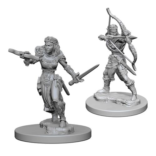 DUNGEONS AND DRAGONS: NOLZUR'S MARVELOUS UNPAINTED MINIATURES - ELF FEMALE  RANGER