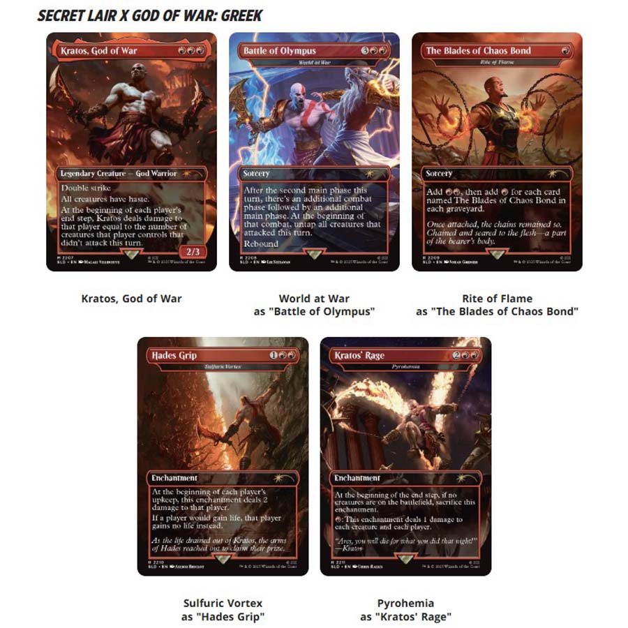 MAGIC THE GATHERING: SLD SECRET LAIR DROP: GOD OF WAR: GREEK (NONFOIL)